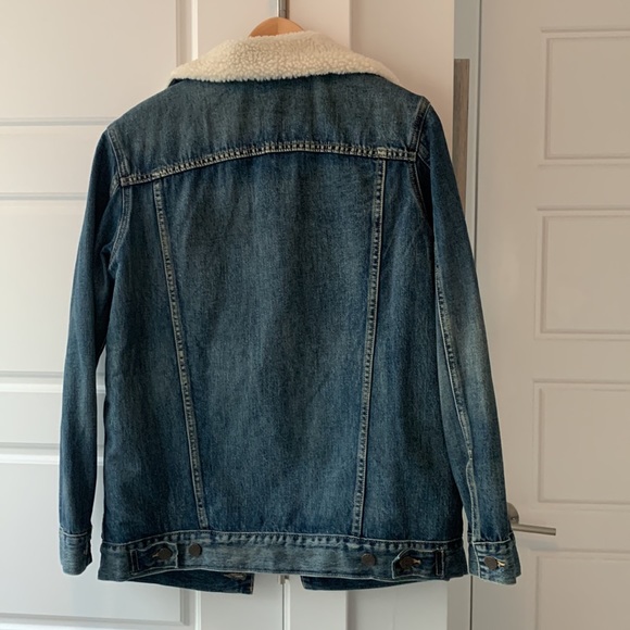 NWT - ABLE Adreina Sherpa-lined Denim Jacket - Picture 5 of 7